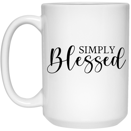 Simply blessed 15 oz. White Mug