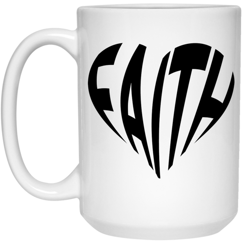 Faith 15 oz. White Mug