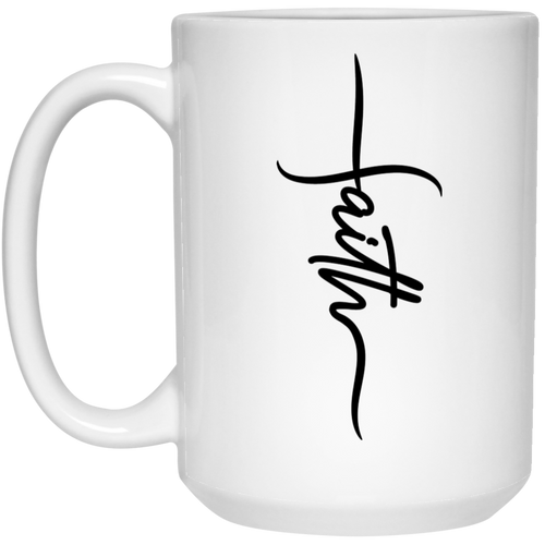 Faith 15 oz. White Mug