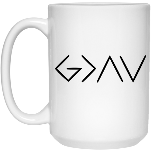 G> 15 oz. White Mug