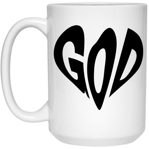 GOD 15 oz. White Mug